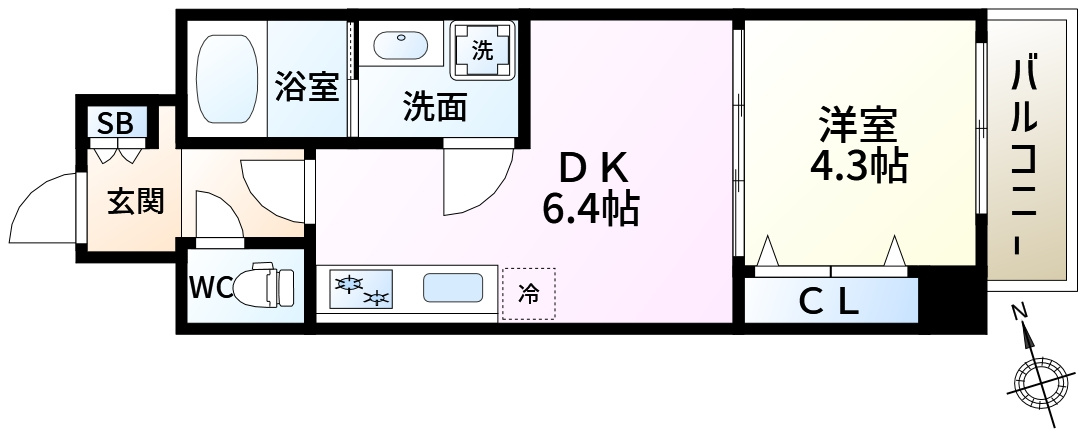 ルネフラッツ新小岩の間取り