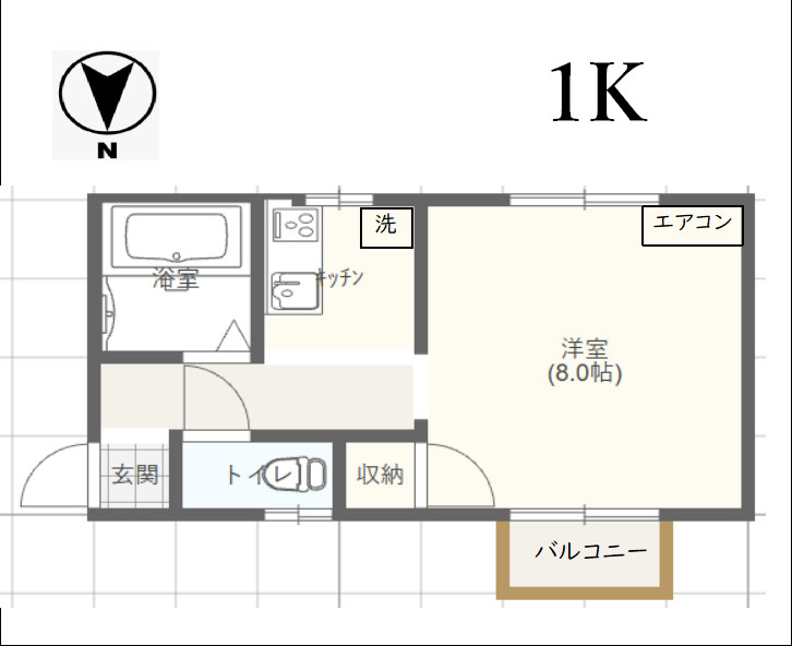 フライハイト島田の間取り