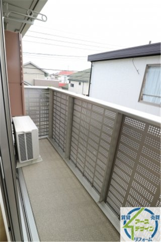 ウィングヒル西明石　ノーサイドのバルコニー|パース写真