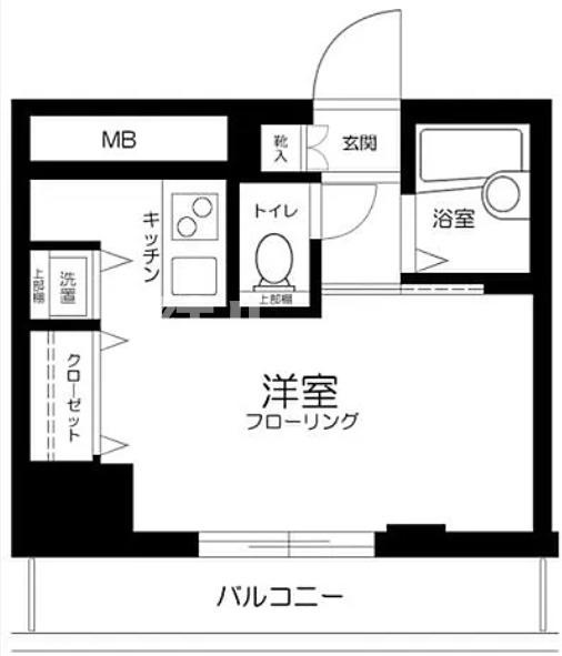 新宿区下落合４丁目の賃貸マンションの間取り