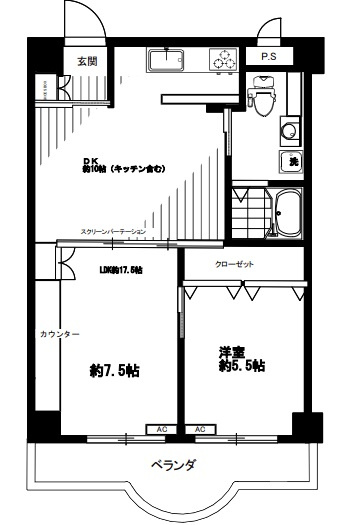 ラフィナート菊名の間取り