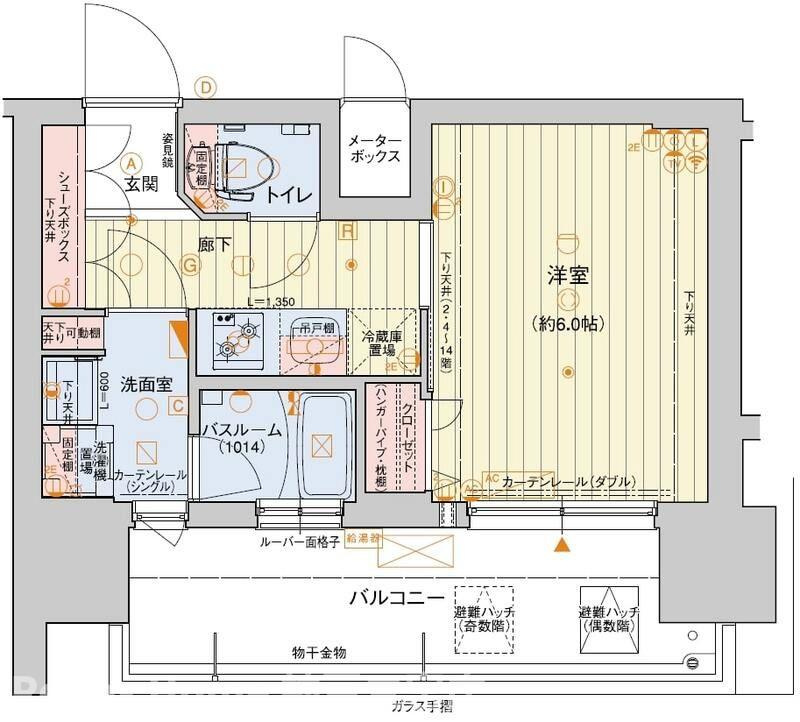 レオンコンフォート神戸山手通の間取り
