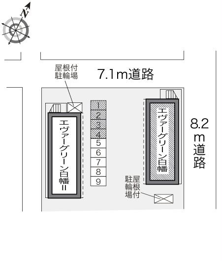 【区画図】 | レオパレスエヴァーグリーン白幡