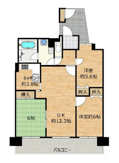 ６５９０４　テラスノバ穂積の間取り