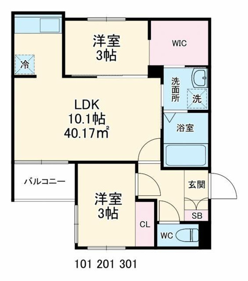 【間取り】 | セレーノ東林間(セレーノヒガシリンカン)