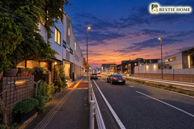 ●宮前平駅　新築戸建の前面道路含む現地写真
