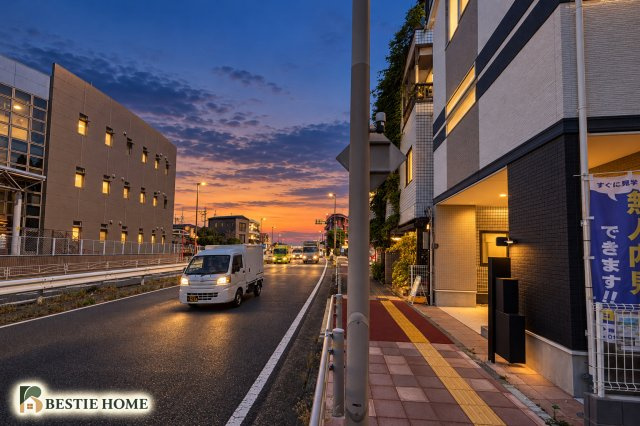 ●宮前平駅　新築戸建の前面道路含む現地写真