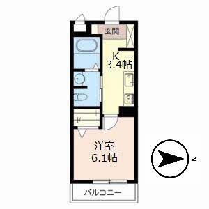 シャーメゾン津門の間取り