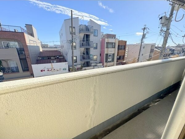 タケセイハイツ道徳のバルコニー