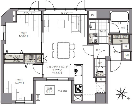 【間取り】 | BELISTA日本橋小伝馬町