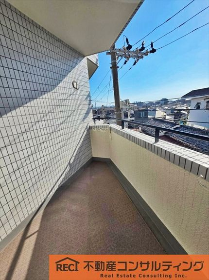 セントラルハイツ岡本のバルコニー