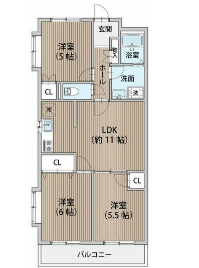 メゾン・ラ・ポーム　仲介手数料（賃料の1.10ヵ月）の50％OFF対象物件！の間取り