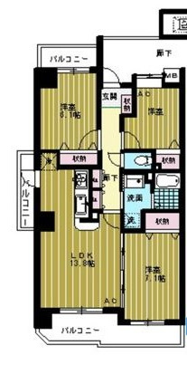 ベルドミール弐番館の間取り|間取りです。