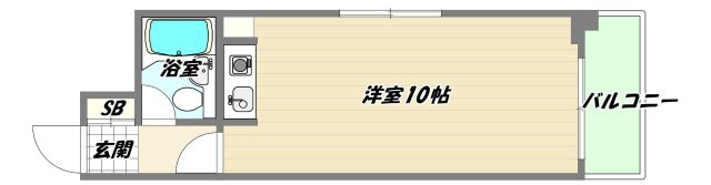 大阪市淀川区西中島５丁目の賃貸マンションの間取り