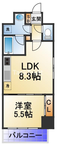 【間取り】 | グリッドコート天神橋