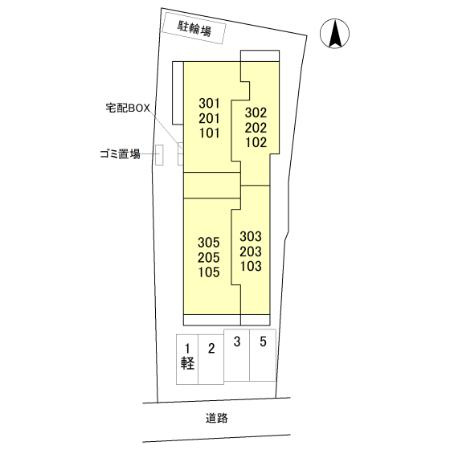 GRAMM殿城 の区画図