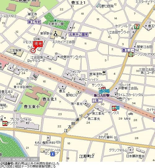 ライオンズマンション江古田第３の地図