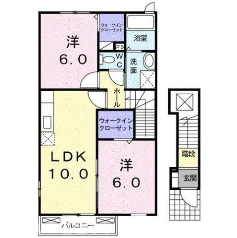 【間取り】 | レユスィートＹ　Ⅱ