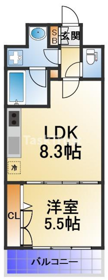 【間取り】 | グリッドコート天神橋