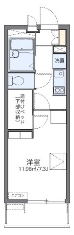 レオパレスティーケー７の間取り|代表的な間取のため実際の間取とは異なる場合があります
