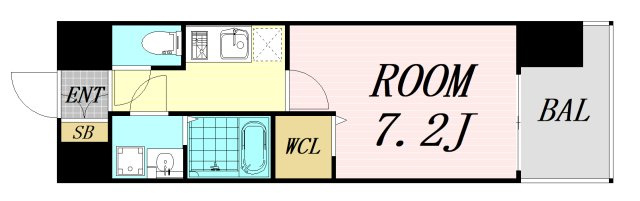 Louis Residence 天王寺町北　仲介手数料無料の間取り