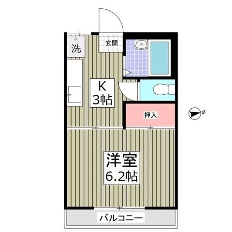アイリットハイツ第2の間取り