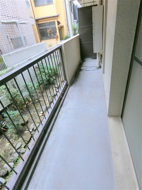 本羽田住宅のバルコニー