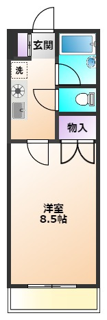 西東京市保谷町３丁目の賃貸マンションの間取り