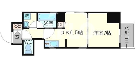 ＢＧＣ難波タワーの間取り|ＢＧＣ難波タワー　間取り
