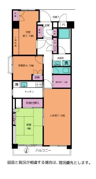 保谷パークハウスＡ棟の間取り