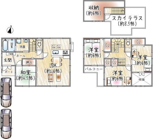 鴻池6丁目の間取り