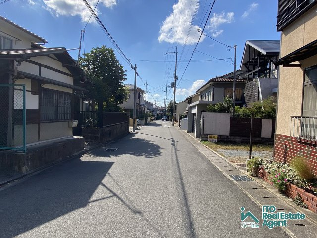 北白川下別当町 土地の前面道路含む現地写真