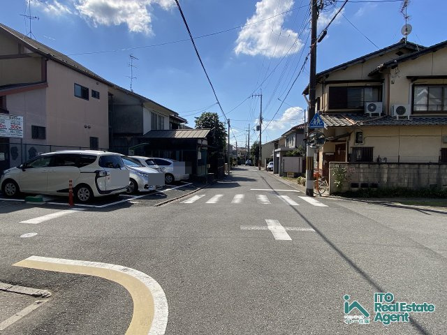 北白川下別当町 土地の前面道路含む現地写真
