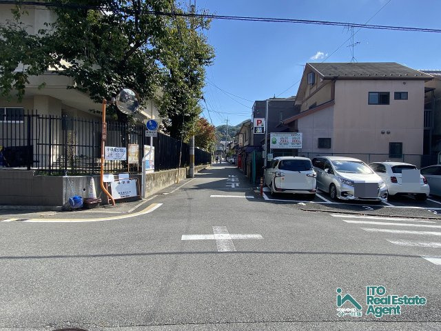 北白川下別当町 土地の前面道路含む現地写真