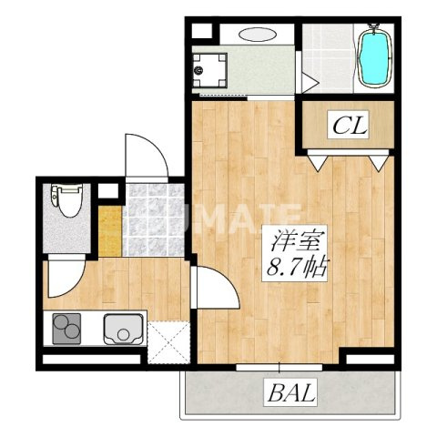 Skye Roomの間取り