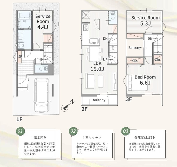 市川市広尾１丁目108Ⅱ②の間取り