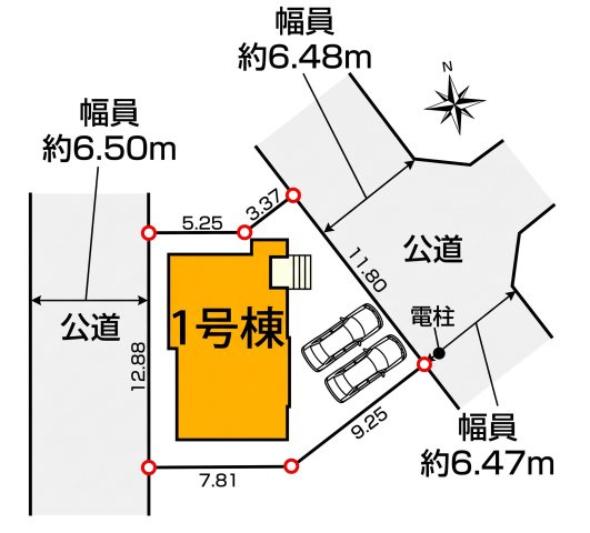 横浜市青葉区大場町3期の区画図