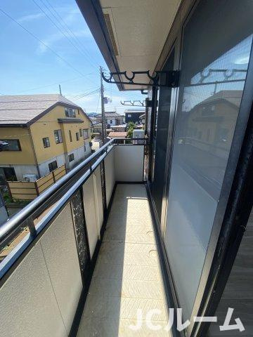 リバービュー Bのバルコニー