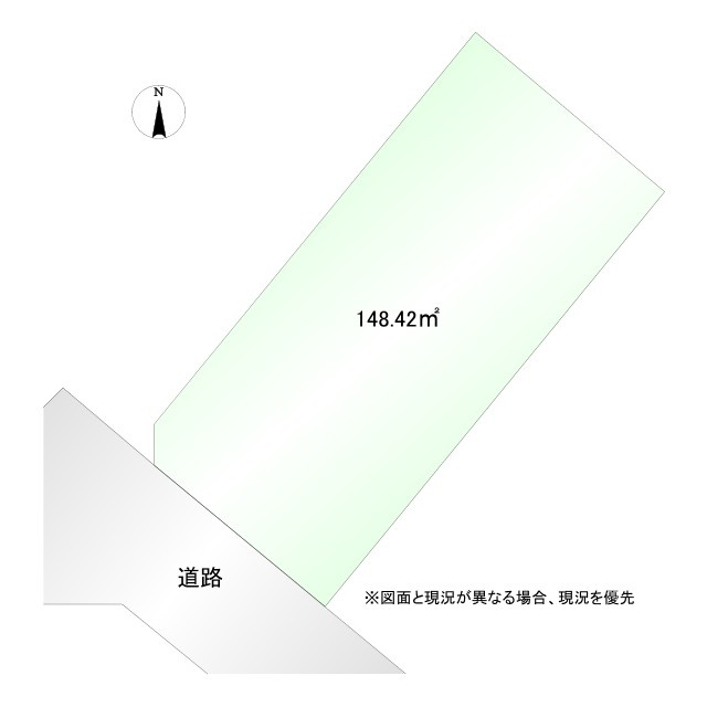 深谷市櫛引　売地の土地図
