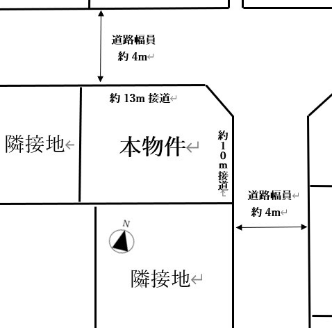 国分寺町福家　土地の土地図