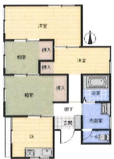 敷地面積30.25坪　売地　川越市南田島のその他|上物　間取図