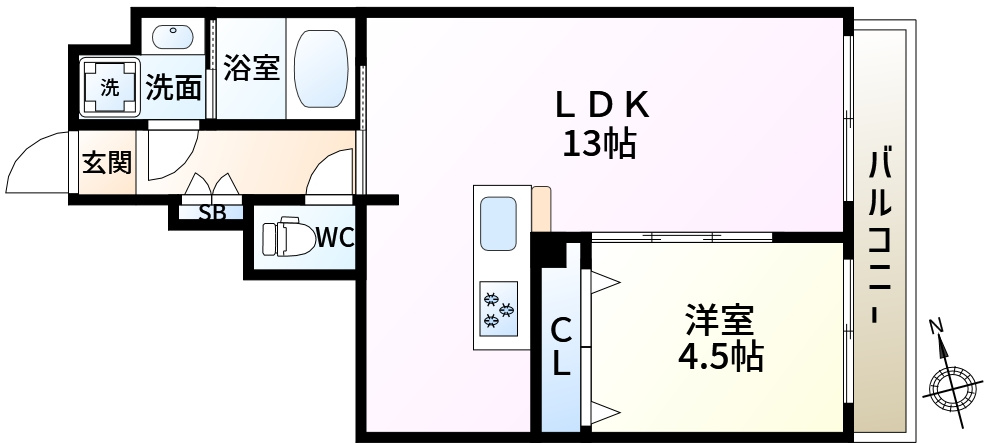 ルネフラッツ新小岩の間取り