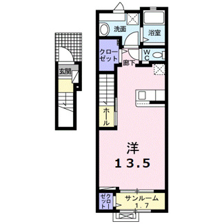 【間取り】 | フォレ　モンターニュⅡ