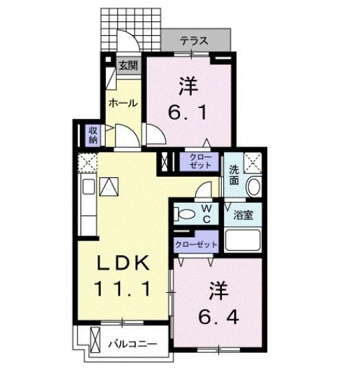 ラフィナート　Ｅの間取り