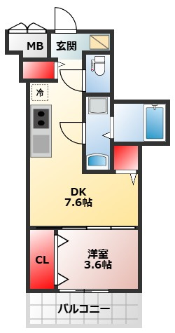 【間取り】 | クローバー・レジデンスNakamozu