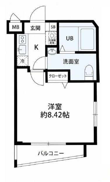プレール・ドゥーク東中野の間取り|間取りです。