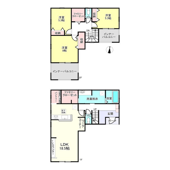 【間取り】 | 姫路市勝原区山戸5期/全2棟