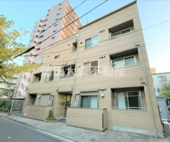 ソルビオス大森の外観|2003年12月築　重量鉄骨造地上4階建て総戸数10戸のオートロック付賃貸マンション
東京都大田区大森西2丁目京急本線平和島駅徒歩5分大森町駅徒歩7分の立地
