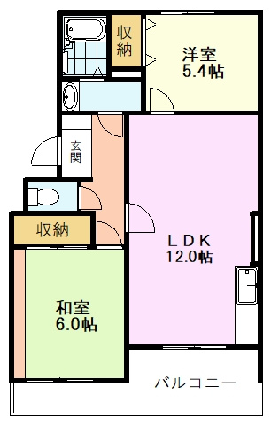 【間取り】 | エスポワール東大和 | 間取り
