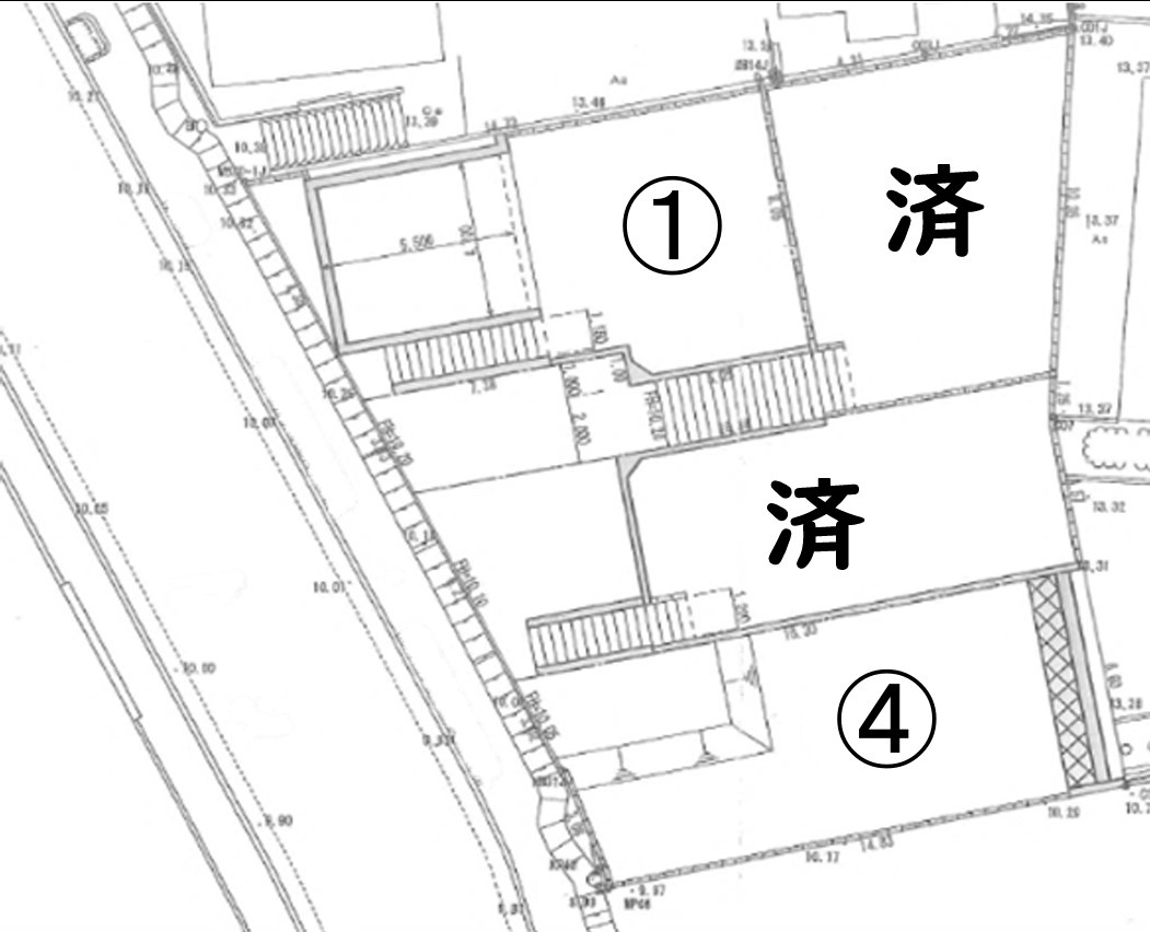 犬蔵1丁目　4区画の区画図